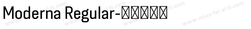 Moderna Regular字体转换